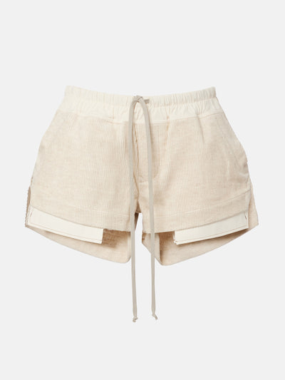 Rick Owens Fog cotton and linen Bermuda shorts at Collagerie