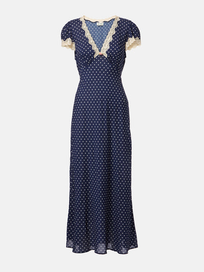Rixo Clarice polka-dot maxi dress at Collagerie