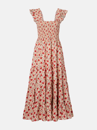 Rixo Kendall floral cotton voile midi dress at Collagerie