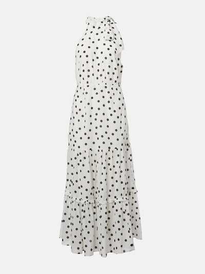 Rixo Polka-dot cotton maxi dress at Collagerie
