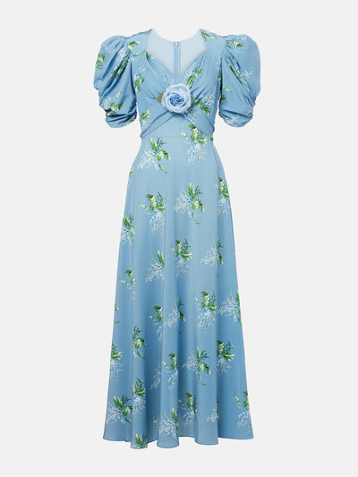 Rodarte Floral silk cocktail dress at Collagerie