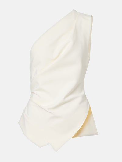 Róhe Asymmetric one-shoulder top at Collagerie