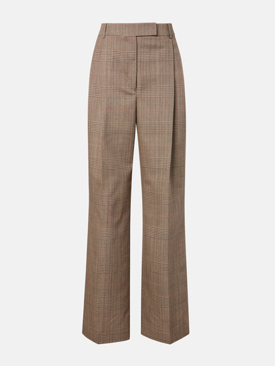 Róhe Checked virgin wool straight pants at Collagerie