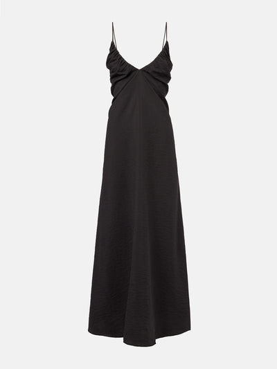 Róhe Silk-blend maxi dress at Collagerie