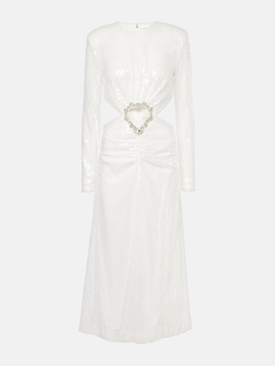 Rotate Bridal sequined cutout midi dress at Collagerie