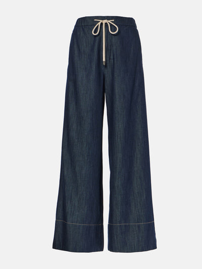 'S Max Mara Galilea denim wide-leg pants at Collagerie