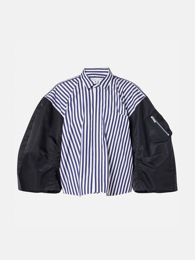 Sacai Poplin and twill shirt at Collagerie