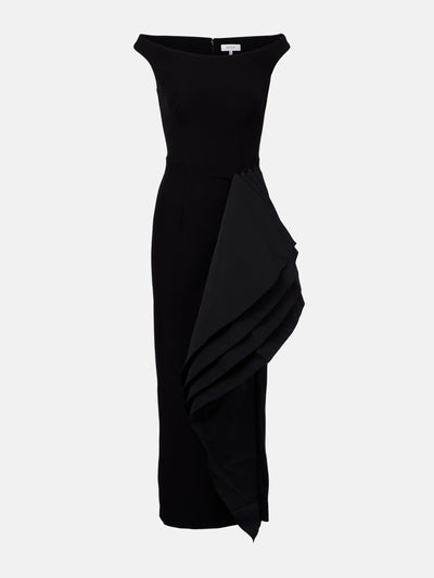 Safiyaa Bree draped midi dress at Collagerie