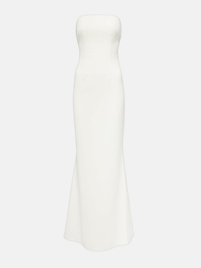 Safiyaa Bridal strapless crêpe gown at Collagerie