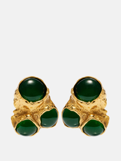 Saint Laurent Bubble clip-on earrings at Collagerie