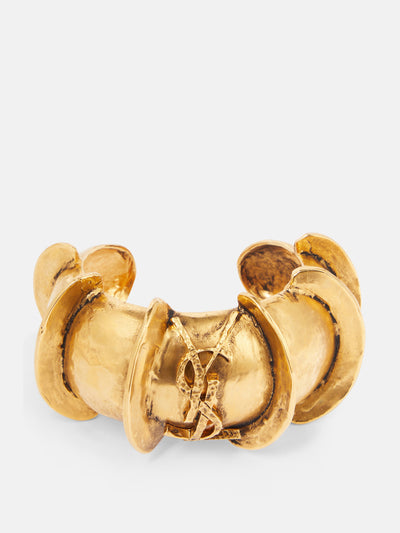 Saint Laurent Cassandre cuff bracelet at Collagerie