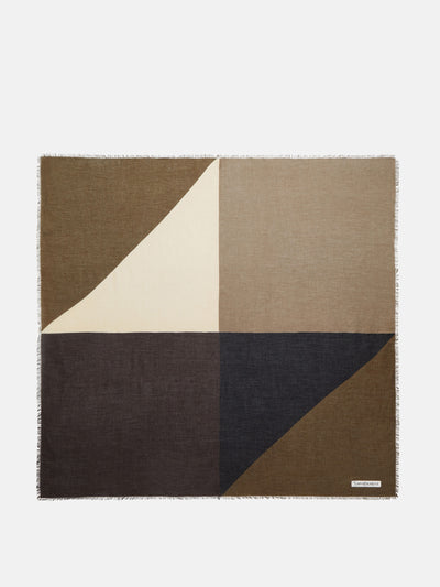 Saint Laurent Colorblocked scarf at Collagerie