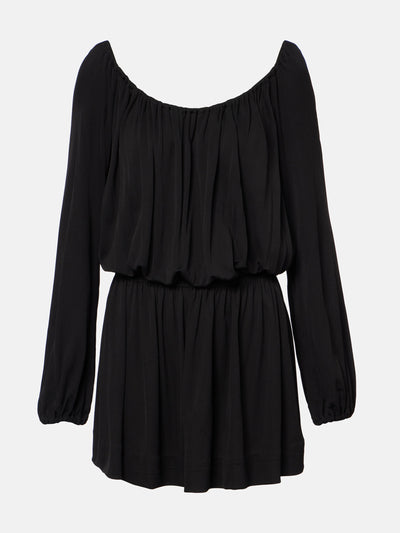 Saint Laurent Draped jersey mini dress at Collagerie
