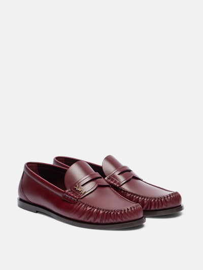 Saint Laurent Laurent leather penny loafers at Collagerie