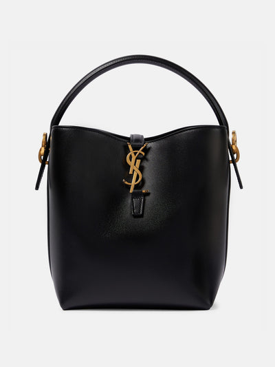 Saint Laurent Le 37 Small leather bucket bag at Collagerie