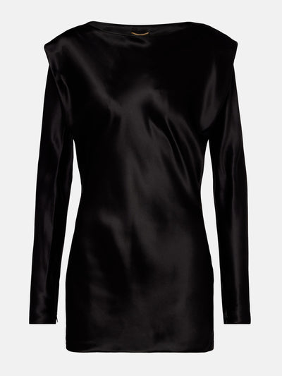 Saint Laurent Silk satin top at Collagerie