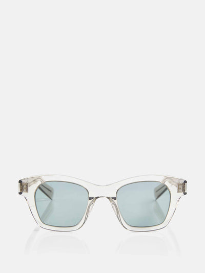 Saint Laurent Clear square sunglasses at Collagerie