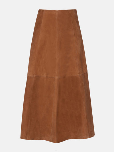 Simkhai Bonnie suede midi skirt at Collagerie