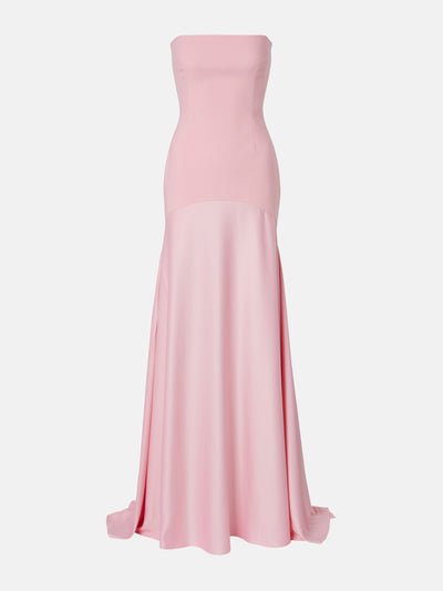 Solace London Alessandra satin gown at Collagerie