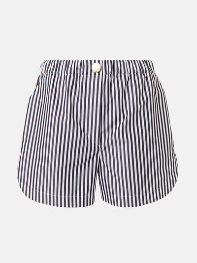 Sportmax Muscari striped cotton shorts at Collagerie