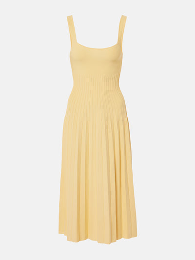 Staud Ellison pleated midi dress at Collagerie