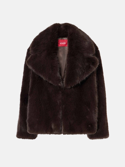 Staud Soprano faux fur jacket at Collagerie