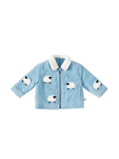 Stella McCartney Kids Baby embroidered cotton corduroy jacket at Collagerie