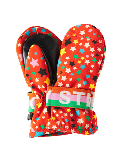 Stella McCartney Kids Printed ski mittens at Collagerie