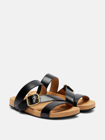 Stella McCartney Gaia faux leather slides at Collagerie