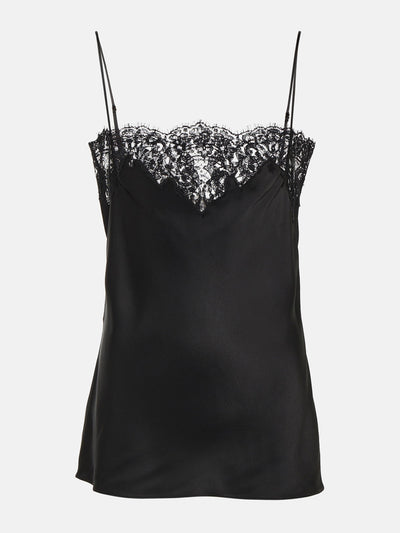 Stella McCartney Satin and lace tank top at Collagerie