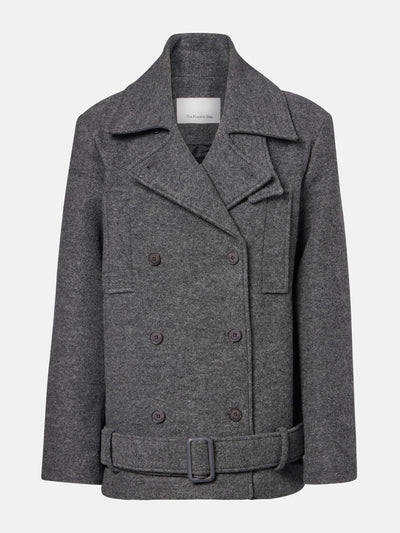 The Frankie Shop Scothern virgin wool peacoat at Collagerie