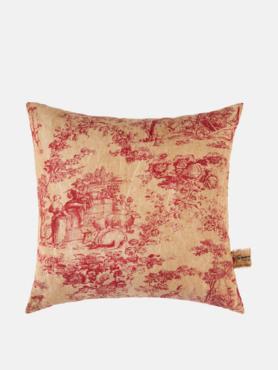 The House of Lyria Argia printed cotton cushion at Collagerie