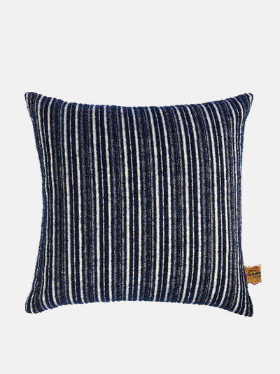 The House of Lyria Cornelius wool and cotton striped cushion at Collagerie