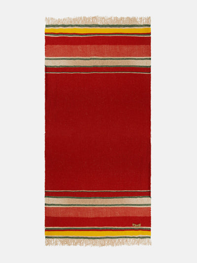 The House of Lyria Xoroi striped wool-blend throw at Collagerie