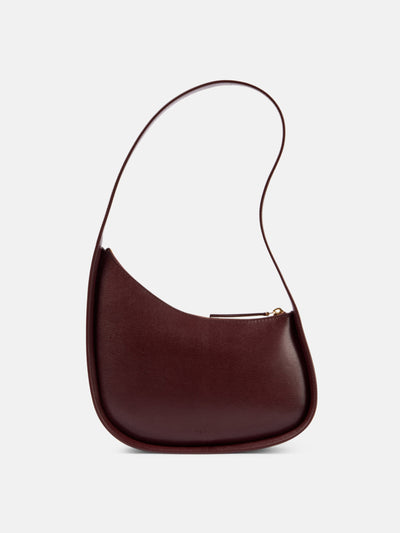 The Row Half Moon leather shoulder bag at Collagerie