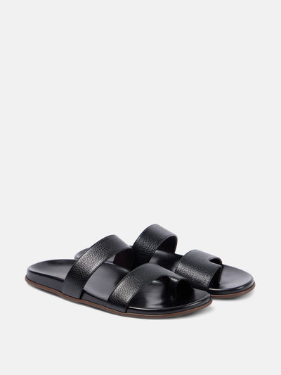 The Row Hugh leather sandals at Collagerie