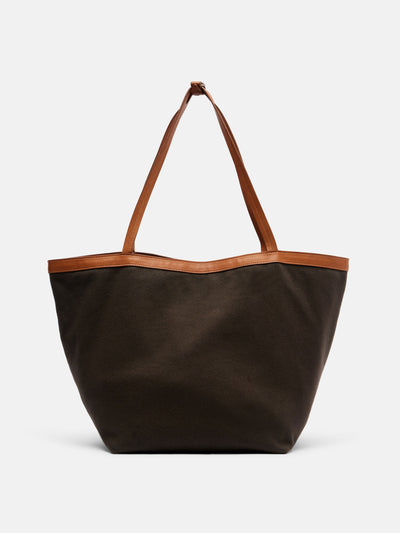 The Row Park Three Stitch canvas tote bag at Collagerie