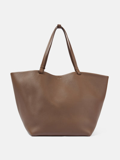 The Row Park XL leather tote bag at Collagerie