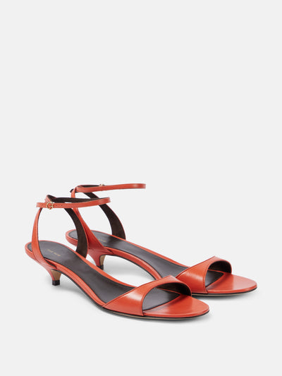 The Row Vika 35 leather sandals at Collagerie