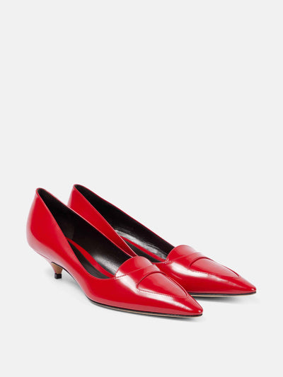 The Row Viv leather pumps at Collagerie