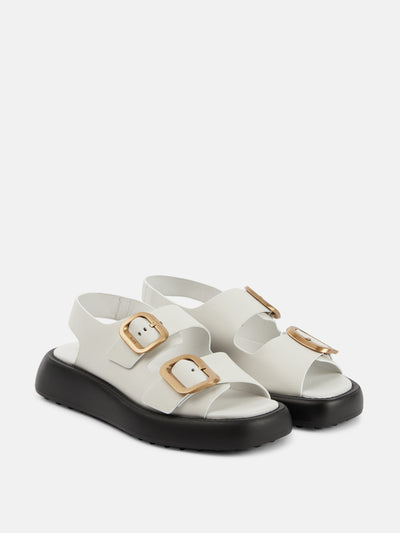 Tod's Gomma leather sandals at Collagerie