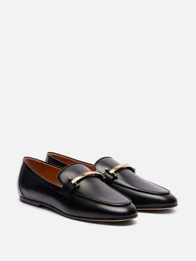 Tod's Barretta leather loafers at Collagerie