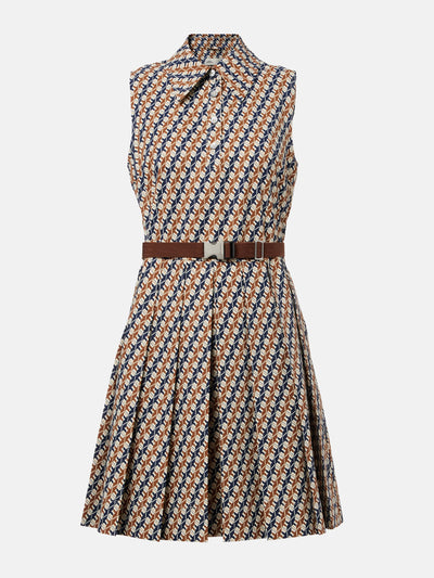 Tory Burch Pleated printed tennis dress at Collagerie