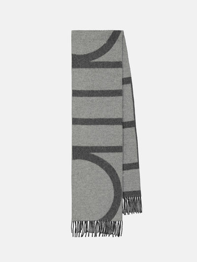 Totême Striped wool scarf at Collagerie