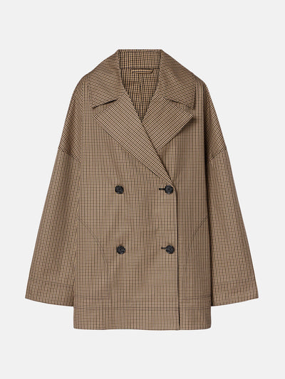 Totême Checked cotton blazer at Collagerie