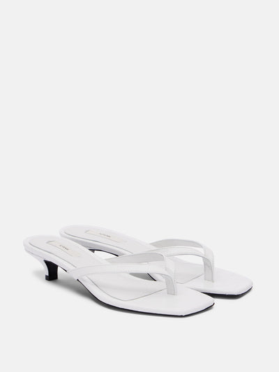 Totême Croc-effect leather thong sandals at Collagerie