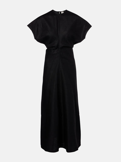 Totême Gathered maxi dress at Collagerie