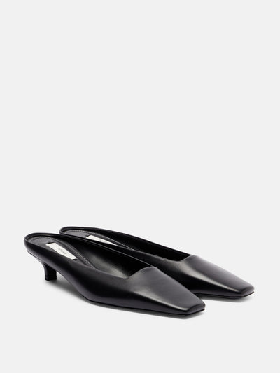 Totême Leather mules at Collagerie