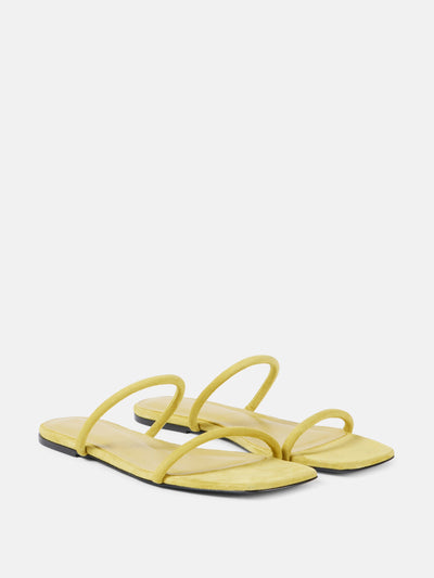 Totême The Minimalist suede sandals at Collagerie