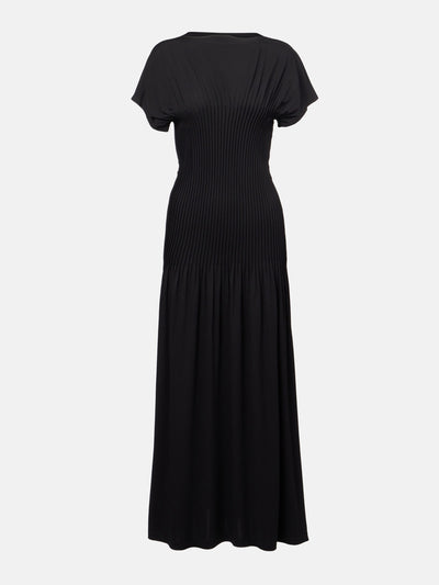 Totême Pleated jersey maxi dress at Collagerie
